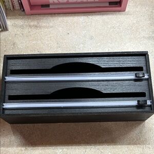 Threshold Black Storage Box with Sliding Lids